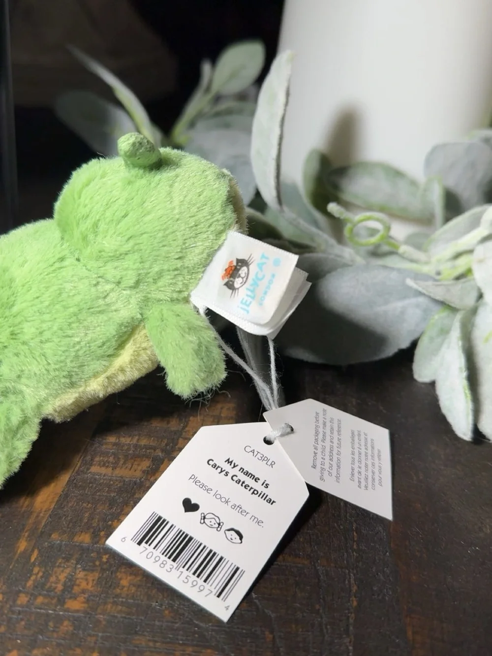 Retired Jellycat “Carys Caterpillar” New with tags!!